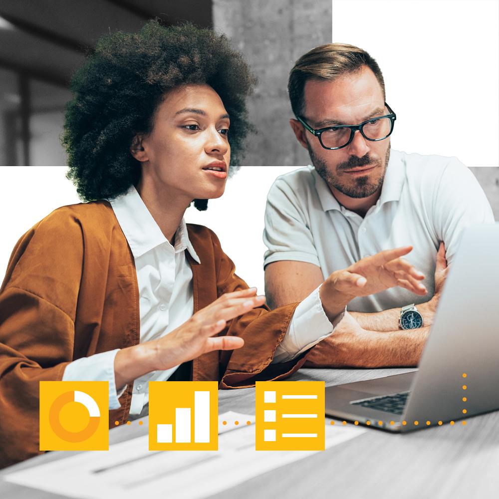 Researchers looking at nonprofit data.