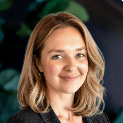 Headshot of Kathryn Greenizen, director of strategic innovation and systems design at FLEX Partners.