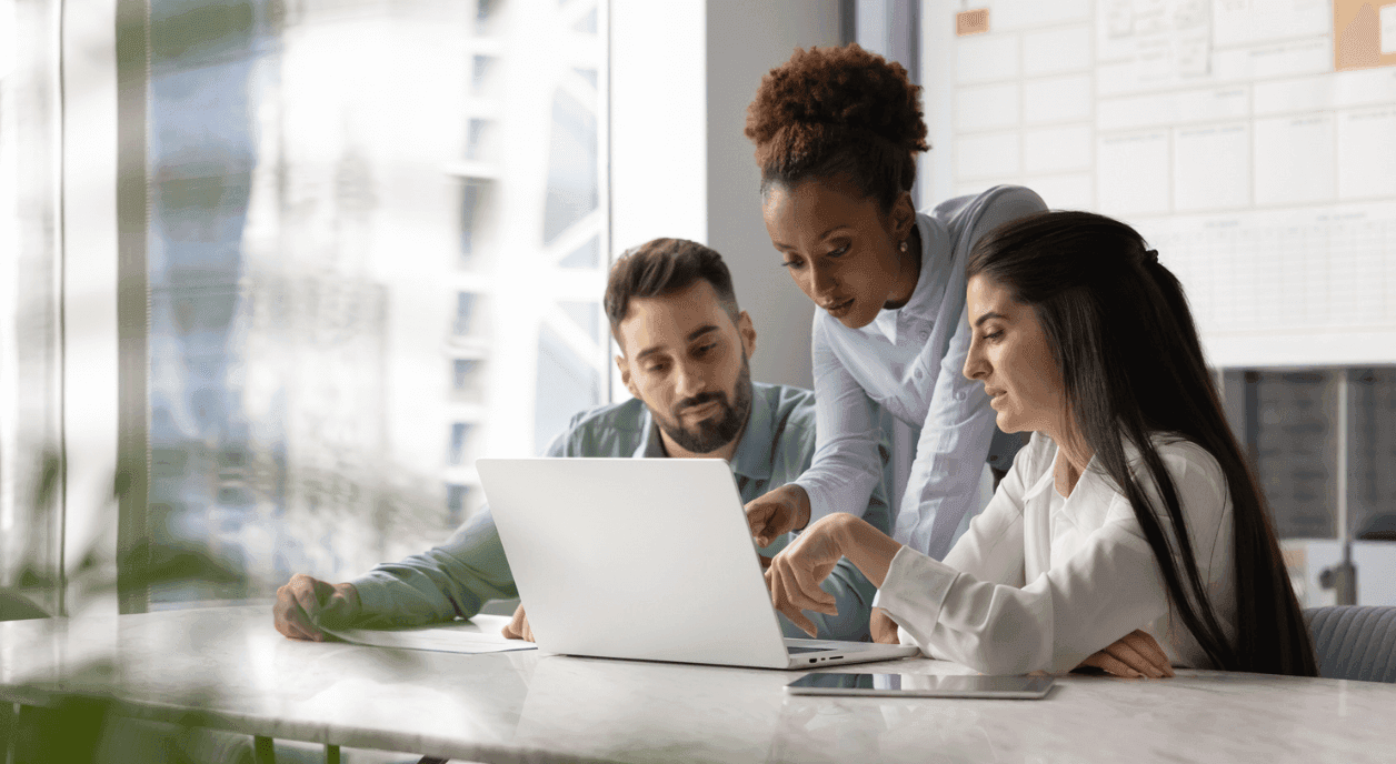 A nonprofit team creating their AI policy.