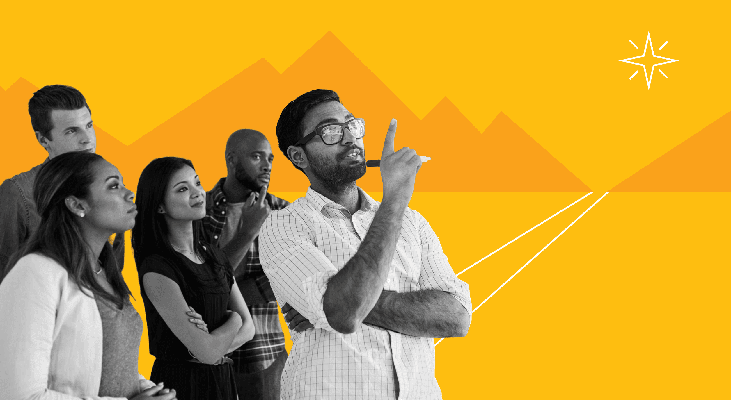 Nonprofit colleagues looking into the future.