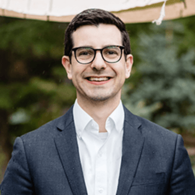 Headshot of Brendan McCormick, Associate Director, Research and Publications, at Exponent Philanthropy.