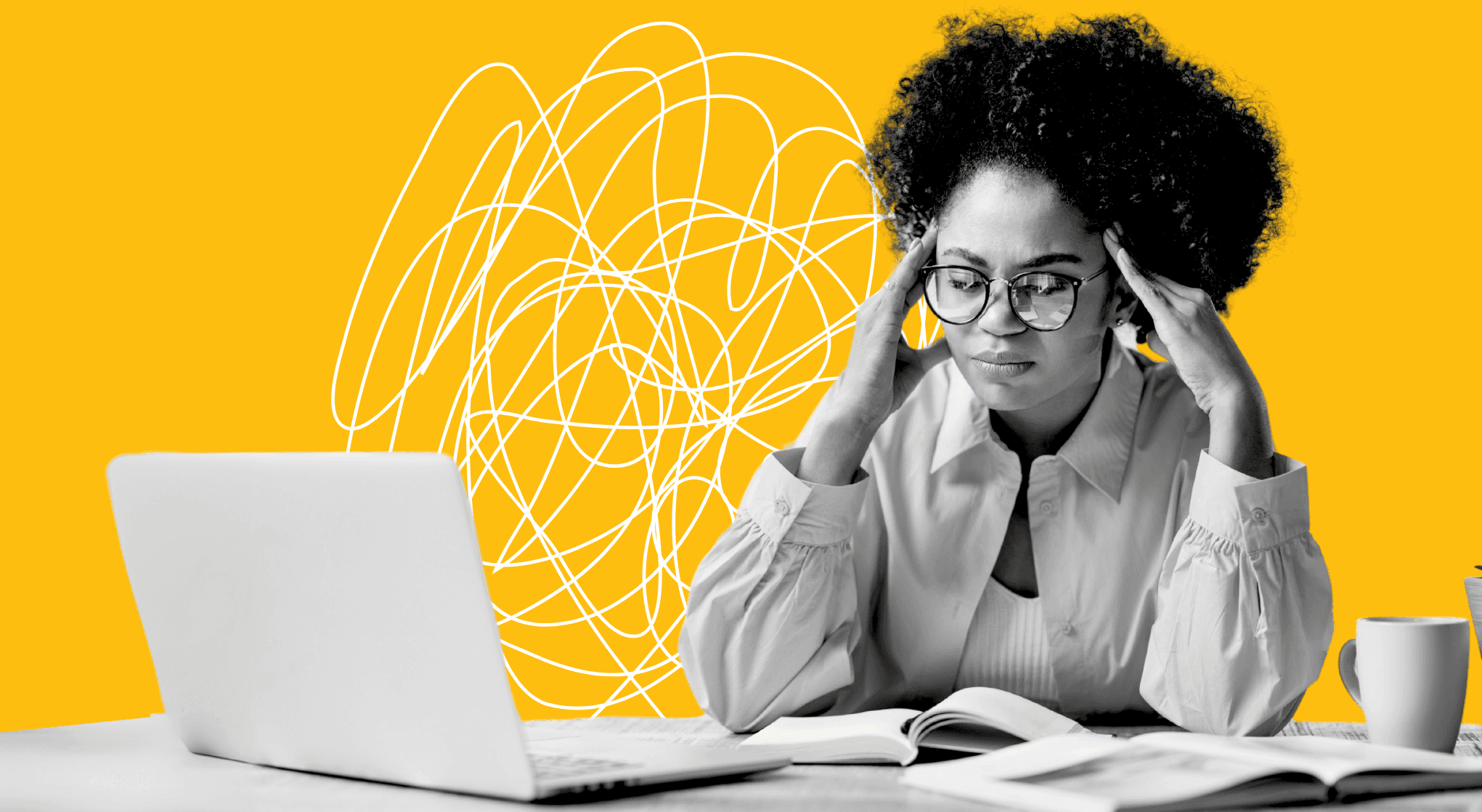 A nonprofit worker struggling with burnout.