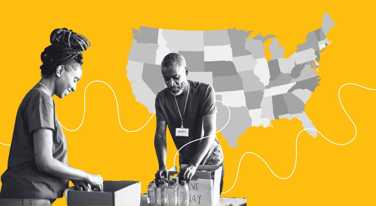 Two nonprofit workers using data to inform their work.