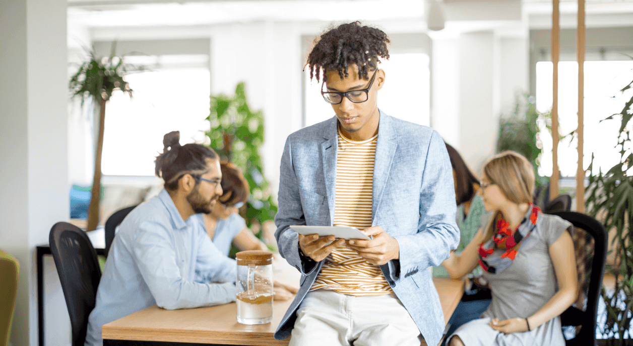 An intern at a company.