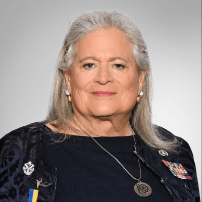 Headshot of Lieutenant Colonel (IL) Jennifer N. Pritzker, founder and chairwoman of TAWANI Foundation and Pritzker Military Foundation.